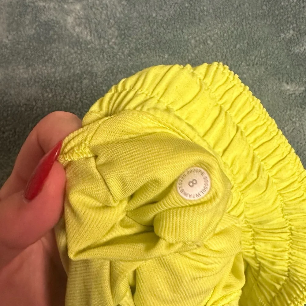 lululemon athletica Yellow Athletic Shorts